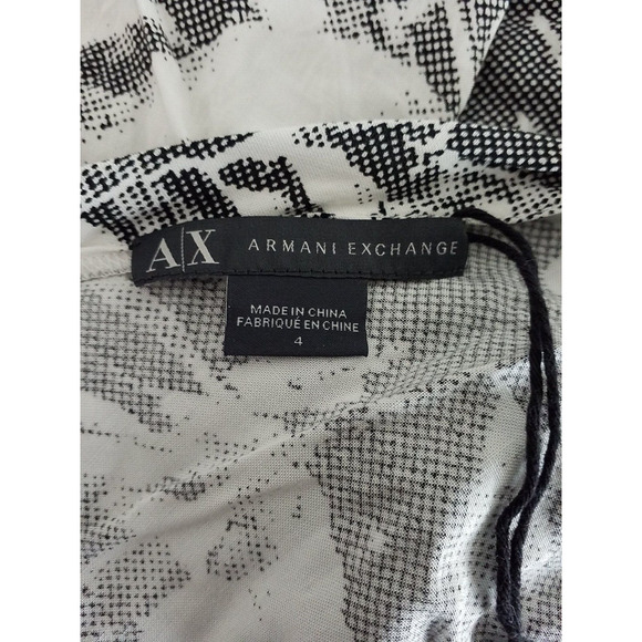 Armani Exchange Jumpsuit – White/Black Floral – Size 4 - Picture 5 of 7